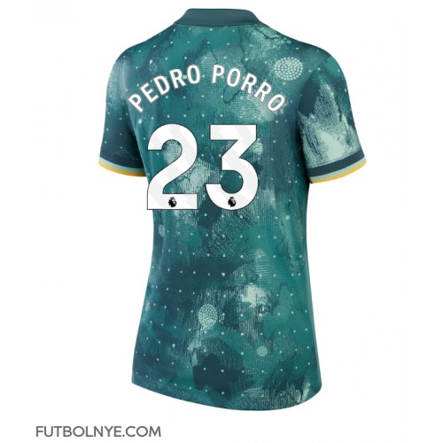 Camiseta Tottenham Hotspur Pedro Porro #23 Tercera Equipación para mujer 2024-25 manga corta